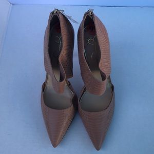 Jessica Simpson Pink Textured Heels